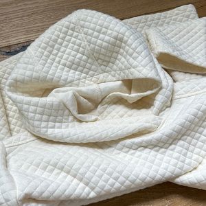 Cream light weight Zyia waffle pull over